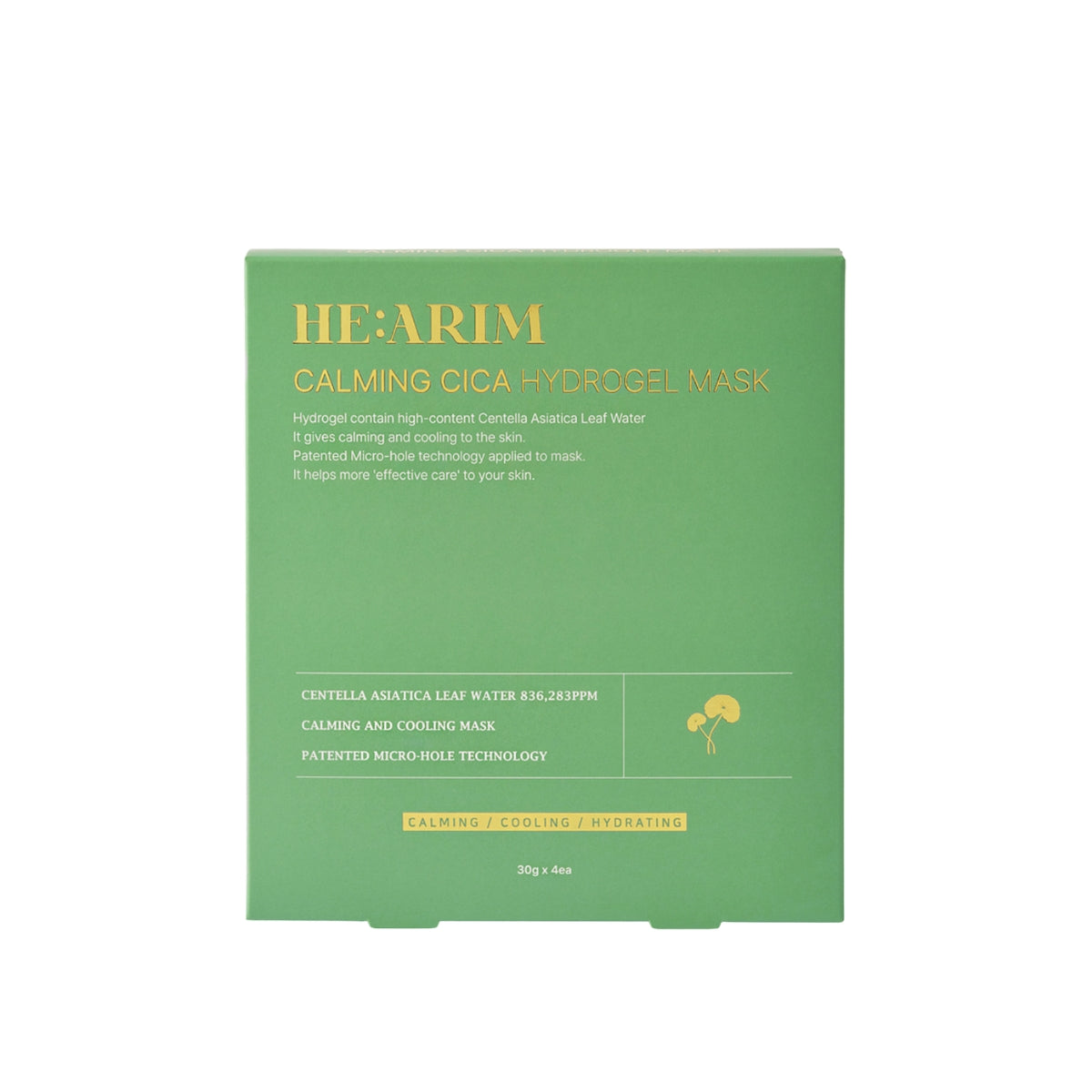HE:ARIM Camming Cica Hydrogel Mask (4ea/30ml)